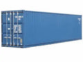 Conteneur maritime 40 pieds usagé, portes fermées, vue en angle - Conteneurs Outaouais